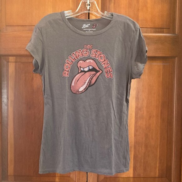 Rolling Stones T shirt with Red Crystals - Size Women's XL - Picture 1 of 10